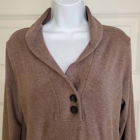 Banana Republic Brown Shawl-Neck Sweater Medium - Picture 4 of 9